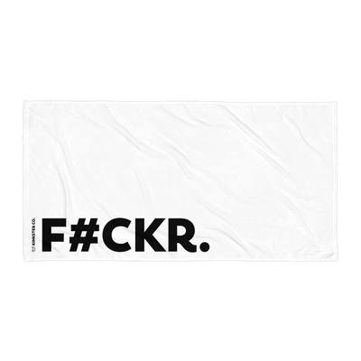 F#CKR BEACH TOWEL