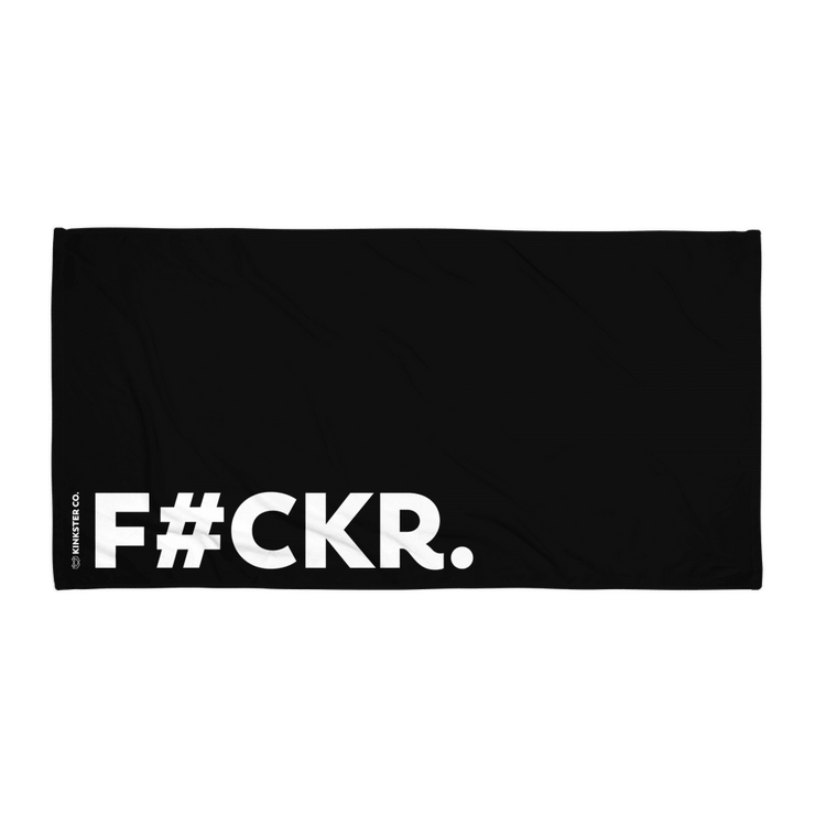 F#CKR BEACH TOWEL