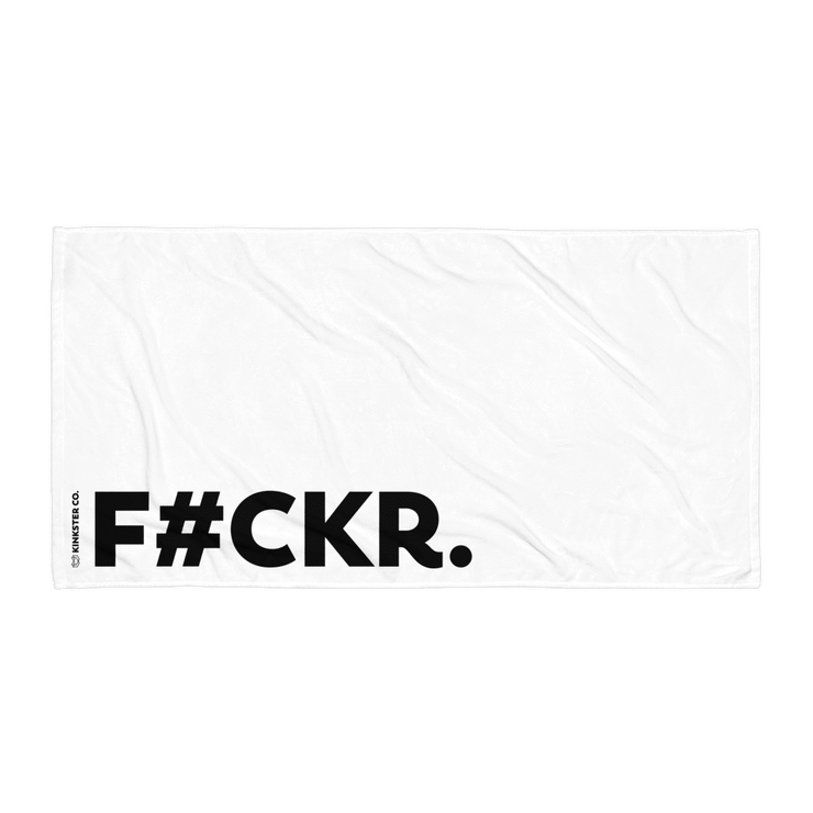 F#CKR BEACH TOWEL