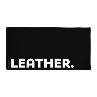 LEATHER BEACH TOWEL