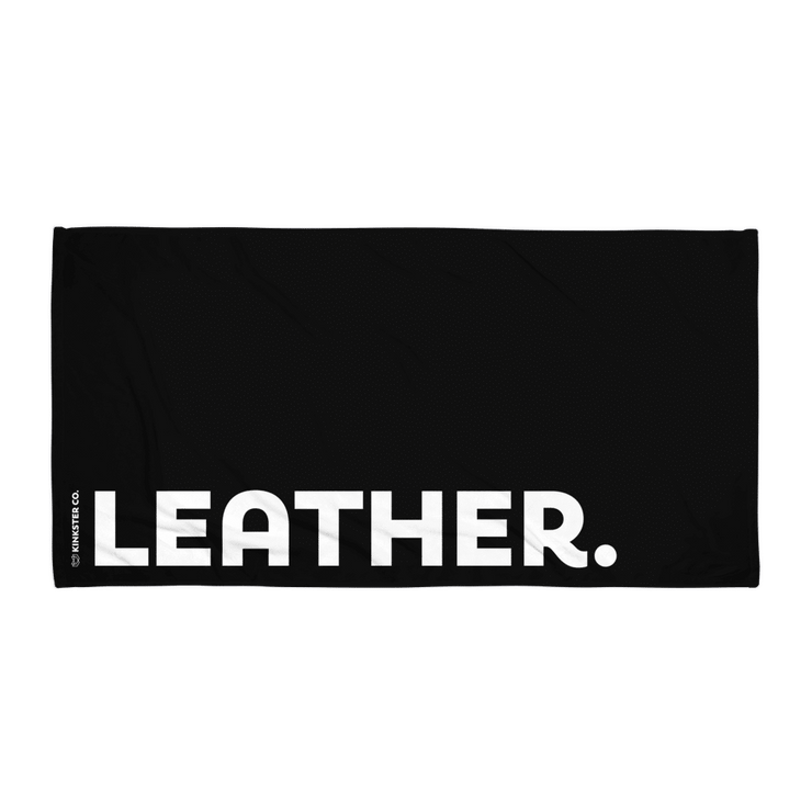 LEATHER BEACH TOWEL