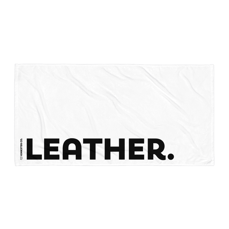 LEATHER BEACH TOWEL